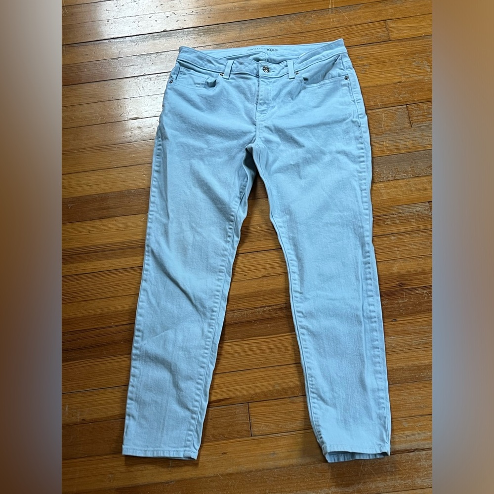 Michael Kors baby blue denim pants